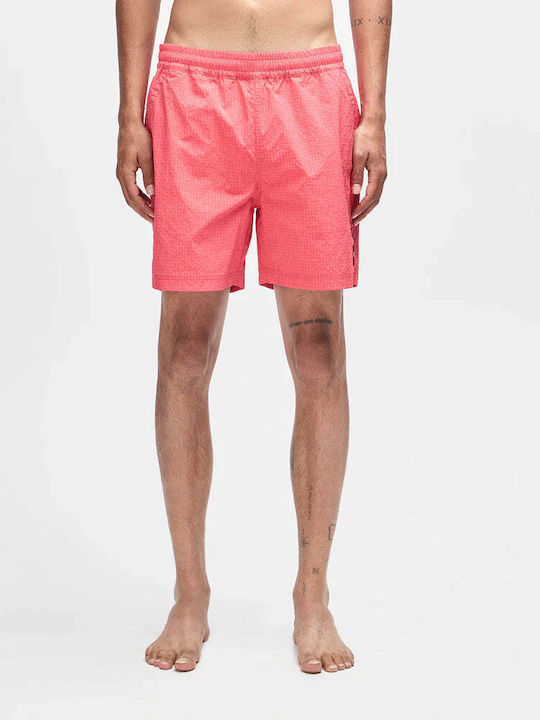 Ανδρικό Μαγιό Σορτς Melon Red με Σχέδια