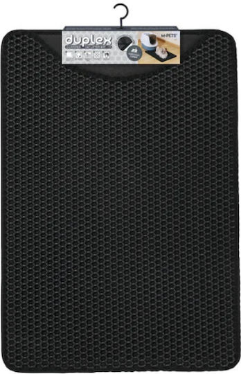 M-pets Double Rectangular Cat Litter Mat Black 45x65 Cm M-pets