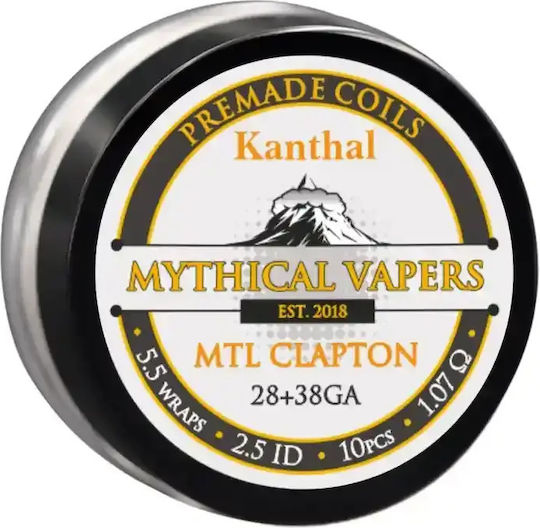 Mythical Vapers Mtl Clapton Kanthal A1 1.07 Ohm