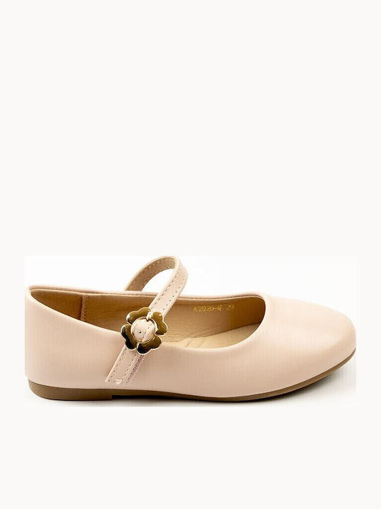 Fshoes Παιδικές Μπαλαρίνες με Σκρατς Ροζ Fshoes
