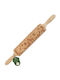 Scrap Cooking Christmas Rolling Pin Wooden Nutcrackers 39x4.5x4.5cm 18pcs
