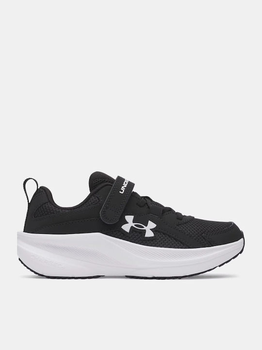 Kids Sports Shoes Running with Hook & Loop Closure Black