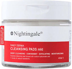 Dischete pentru curățarea feței exfoliante cu efect hidratant blând Nightingale Daily Derma 270 Ml 70 Perne Dischete pentru curățarea feței exfoliante cu efect hidratant blând Nightingale Daily Derma 270 Ml 70 Perne