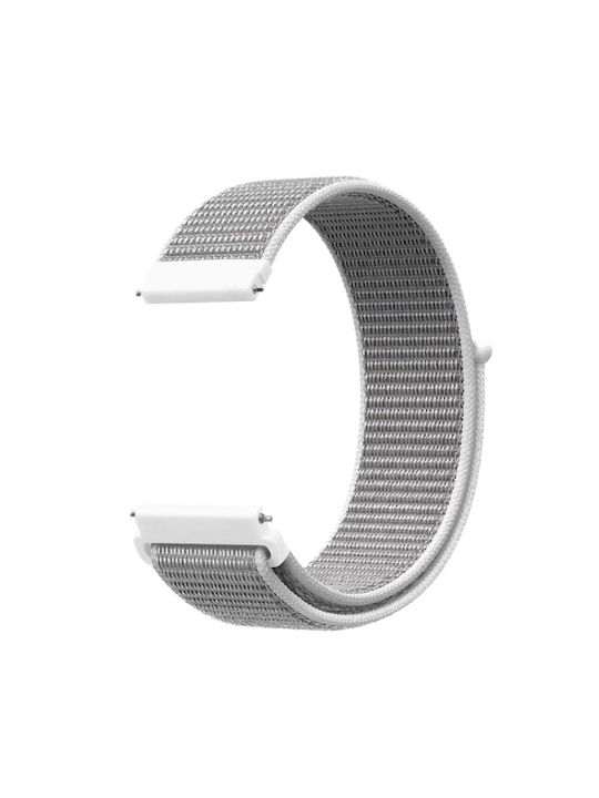 Nylon Λουράκι Αυτοκόλλητο Κλείσιμο Amazfit Bip 6 46mm Seashell