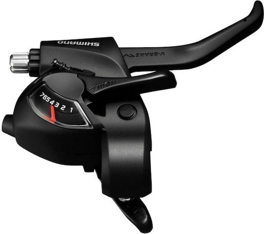 Shimano St-ef41-7r Rechte 7-Gang Innenzug Schalt 2050mm 2 Finger V-Bremse Schwarz Ind.pack