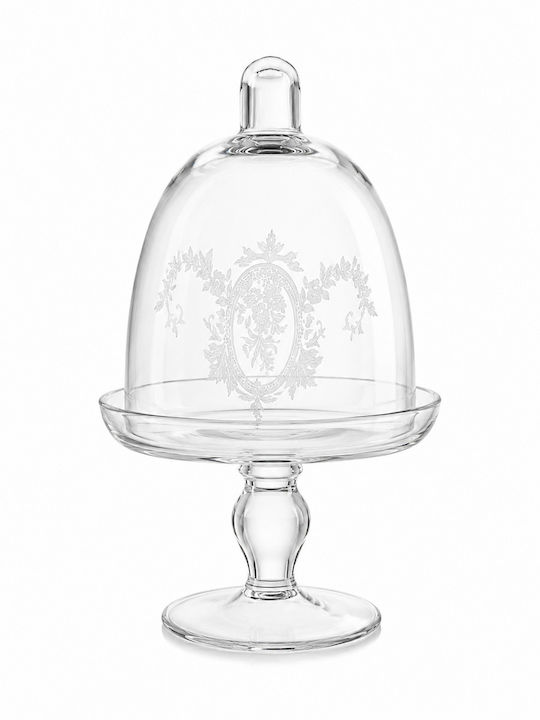 Glass Sweet Jar with Lid and Foot 14x23cm Transparent