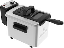 Zokura Z1436 Φριτέζα 4lt Ασημί