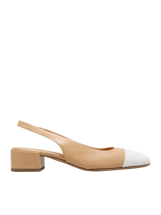Kalogirou Leder Pumps mit Chunky Absatzdicke Be...