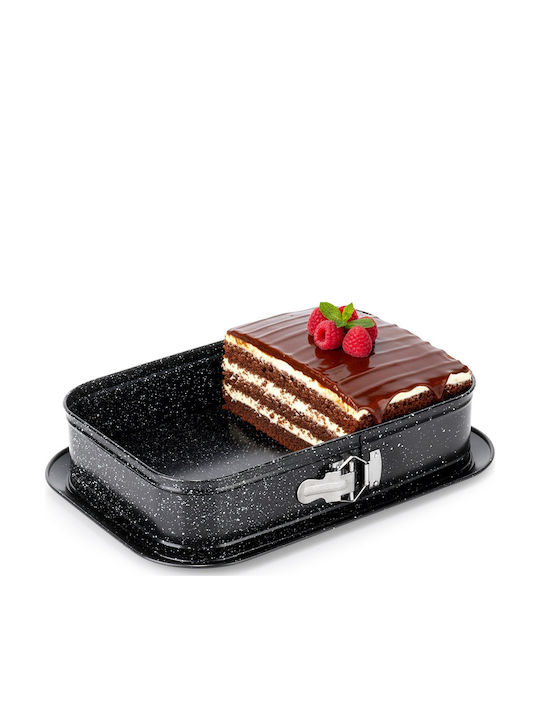 Vilde Bakeware Tin For Cake Rectangular Made Of Stainless Steel With Removable Bottom 35x24x6.5cm