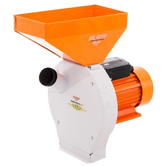 Ruris Gospodar A1 – Moară De Ciocane Pentru Cereale 2700 W 180 Kg H 4 Site 2-5 Mm Sac 50 L
