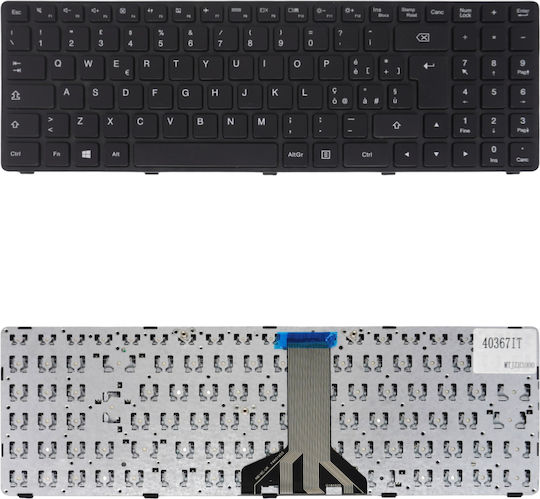 Италианска клавиатура за лаптоп Italian Laptop Keyboard Lenovo Ideapad 100-15ibd 80qq 80qq0021au 80qq00jgus 80qq01d4au B50-50 80s2 5n20k25394 Pk1310e1a01 It Черна КОД.40367it