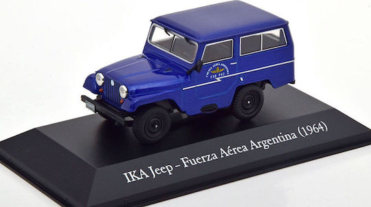 Jeep Ika Fuerza Aeriană Argentina 1964 Model Metalic Roți Cauciuc Scara 1:43