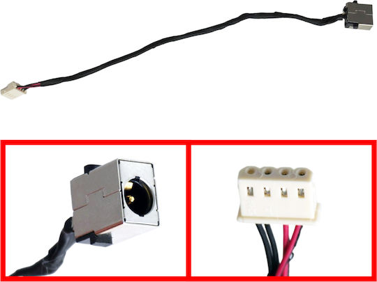 Laptop Power Socket Dc Power Jack Socket for Acer Aspire 3 A315 A315-21 A315-31 A315-32 A315-33 A315-51 A315-52 Dd0zajad000 50 Gnpn7 004 Dd0zajad010 Dd0zajad001 19.6cm 4 Pins Code 31176