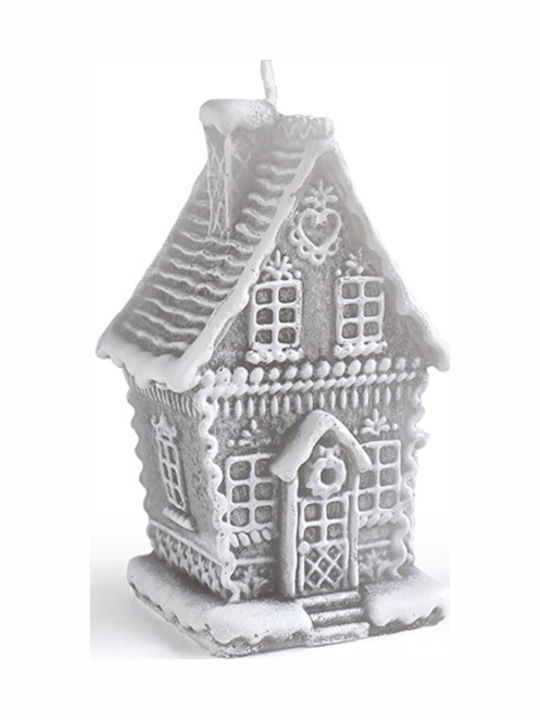 Mondex Christmas Grey Candle 19x11cm