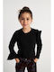 Kids Long-sleeved Blouse Black
