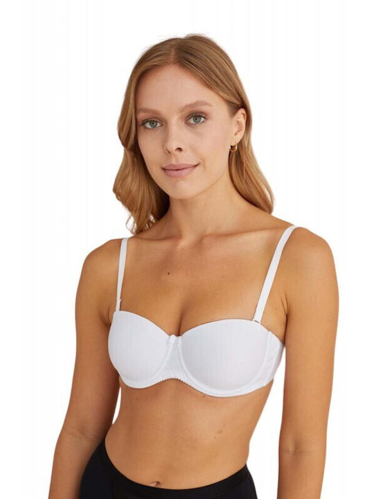 NBB Lingerie Sutien alb cu armături