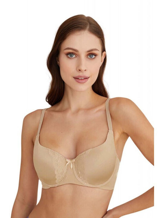 Beige Bra with Underwire