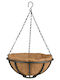 Esschert Design Hanging Metal Plant Pot Green