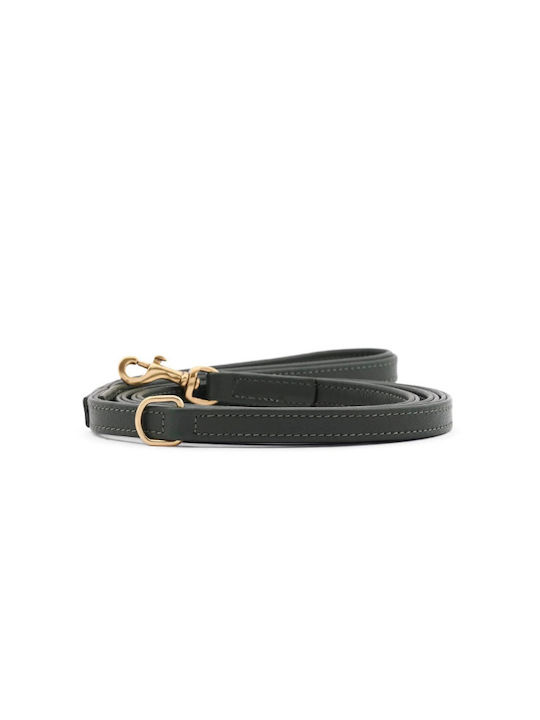 William Walker Adjustable Leather Dog Harness Dark Moss Dark Green Plain Collection Xxs-xs 1.5cm