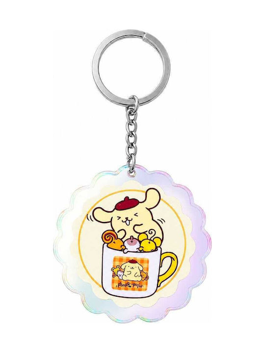 Sanrio Acrylic Keychain Pompompurin 30th Anniversary Squishy Cute Purin 01