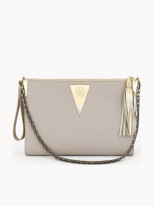 Leather Women's Envelope Taupe