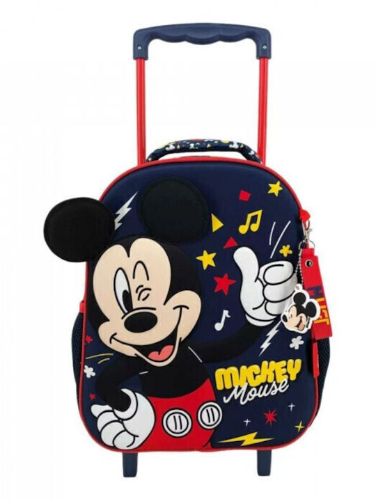 Mickey Mouse Clubhouse School Bag Trolley Kindergarten Blue