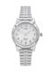Timex Дамски Часовник 25mm Кварцов с Сребриста Метална Верижка