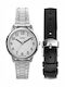 Timex Women's Watch 30mm Battery with Silver Metal Bracelet
