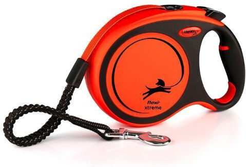 Flexi Foldable Dog Leash/Lead Strap Xtreme in Orange Colour 5m up to 35kg