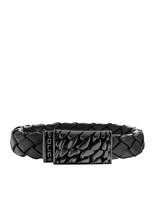 Police Herren Armband aus Leder 17cm