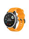 Beline Tragbares Silikonarmband Orange Garmin Instinct 2S Realme Watch 2