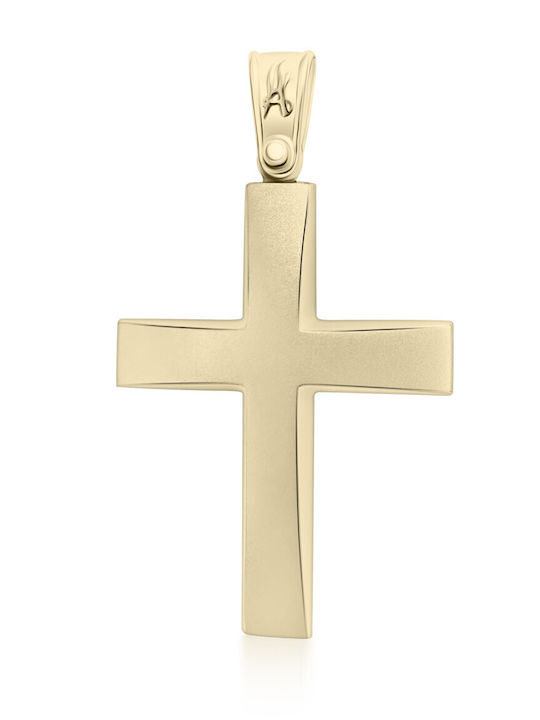 Chrilia Vergoldeter Kreuz 14K Ohne Kette