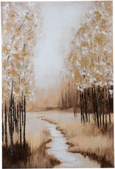 Gemälde Segeltuch Waldlandschaft 60x90 cm Zen Collection 53083