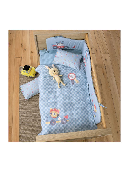 Nef-Nef Homeware Nursery Swaddling Blanket Super Boy Waffle Navy Blue 80x110cm