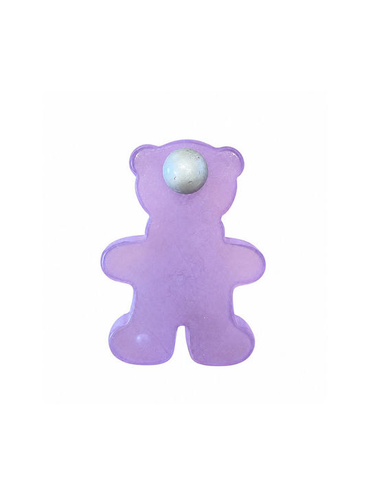 Finetto Kids Furniture Knob Made of Purple Metal 160-002PLGLAPK