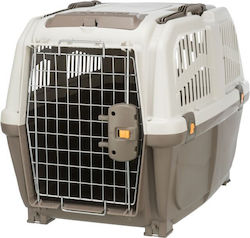 Trixie Skudo Dog Transport Cage with Wheels Grey Trixie Skudo Dog Transport Cage with Wheels Grey