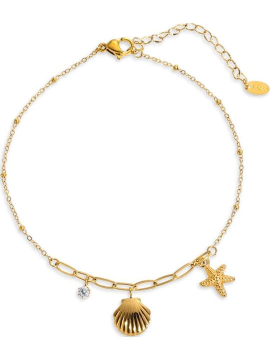 Callajewels Златна Верига за Глезен от Стомана