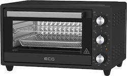 ECG Electric Countertop Oven 20lt No Burners with Hot Air Black