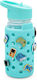 Melii Kids Plastic Water Bottle with Pop-Up Cap Blue 450ml Personalized