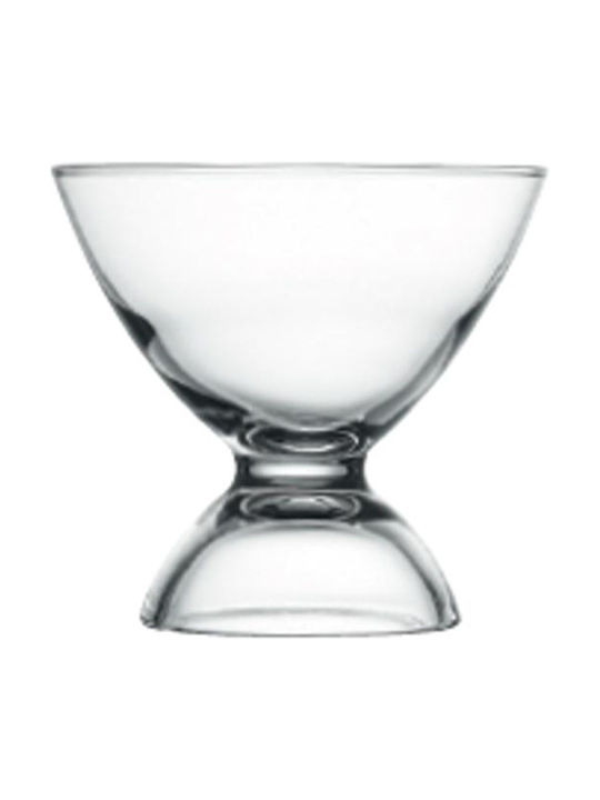 Espiel Ice Ville Servierschale für Eiscreme Rund Glas Transparent mit einem Durchmesser von 10,3 cm