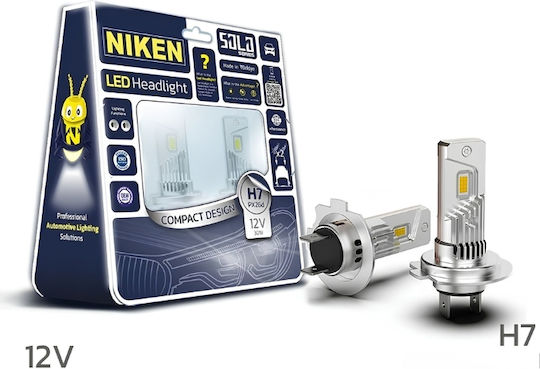 Niken Крушки за автомобил H7 LED 8000K Хладно Бяло 12V 32W 2 бр