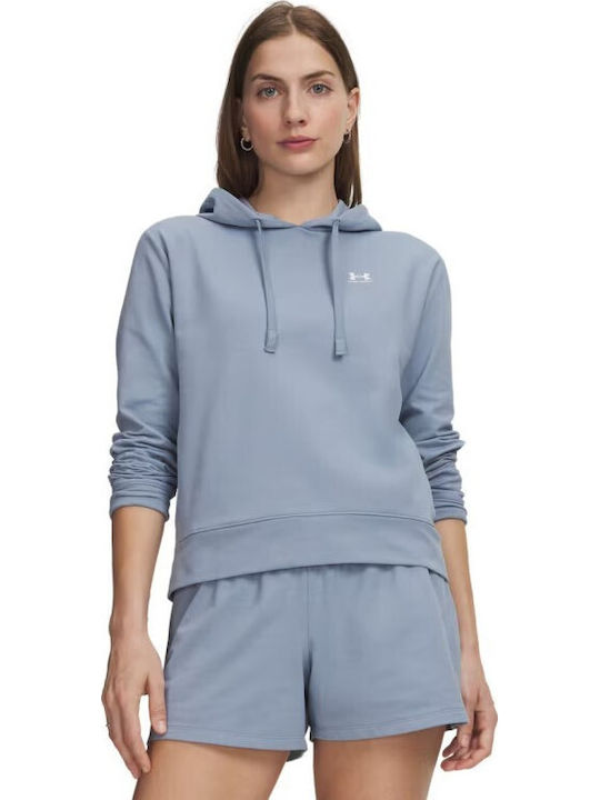 Under Armour Terry Hanorac Dama Cu Glugă Albastru