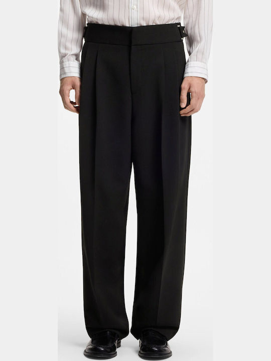 Suit Trousers Elastic Black