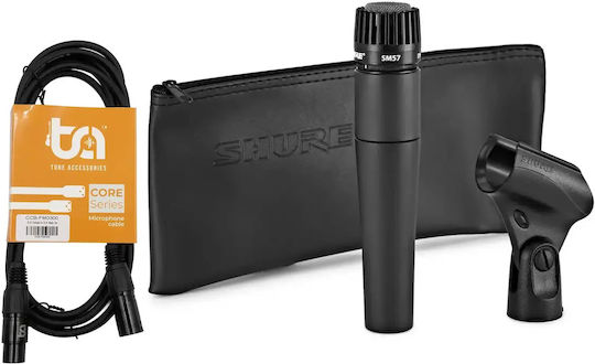 Shure SM57 LCE Set Dinamic Microfon De Mână Pentru Studiou Pachet Acasă