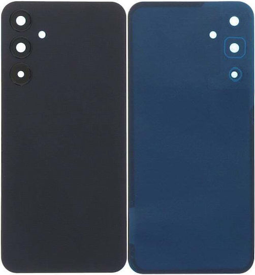 Samsung Galaxy A25 A256 Battery Door + Battery Door Adhesive + Back Camera Lens Bezel Black Oem