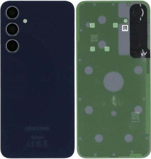 Samsung Galaxy A35 Battery Door + Battery Door Adhesive + Back Camera Lens Bezel Black Hq