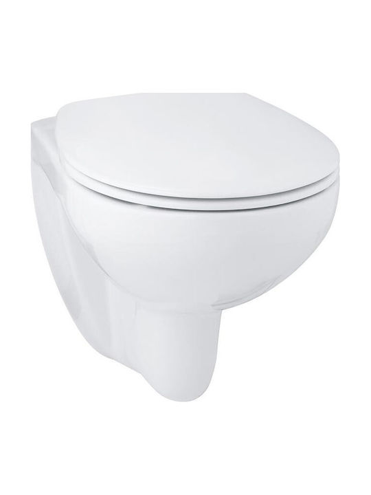 Grohe Bau Wall-Mounted Toilet Rimless with Slim Cover Soft Close White 4005176406249 Grohe Bau Wall-Mounted Toilet Rimless with Slim Cover Soft Close White 4005176406249