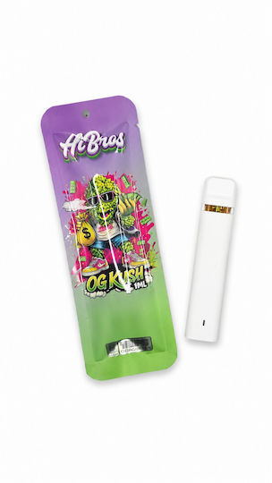 HiBros Vape Disposable Hibros Ηλεκτρονικό Τσιγάρο μιας Χρήσης Og Kush 1ml