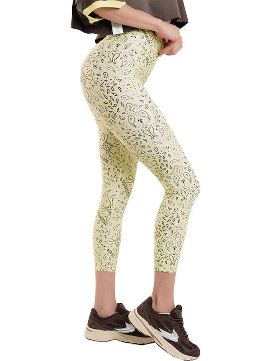 PCP Lynn Καθημερινό Γυναικείο Cropped Κολάν Yellow