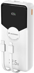 Wozinsky Power Bank 20000mAh 22.5W with USB-A Port and USB-C Port Power Delivery White